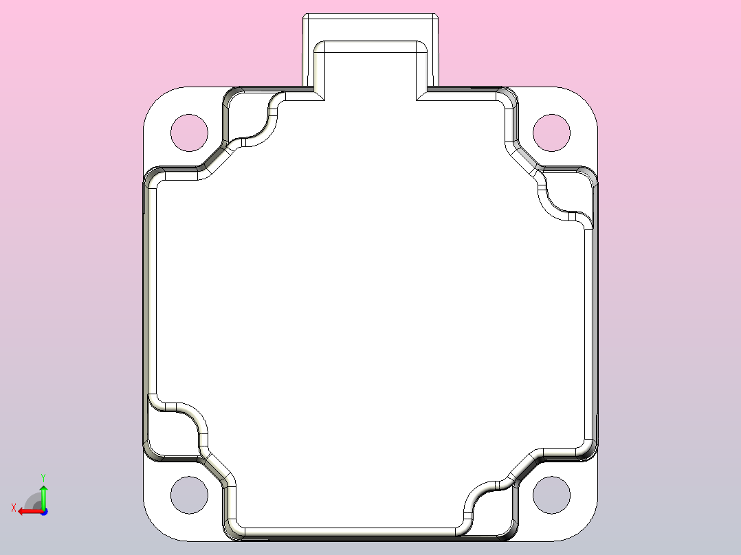 台达伺服电机-不带刹车ecma-cx0804e7_asm后视图