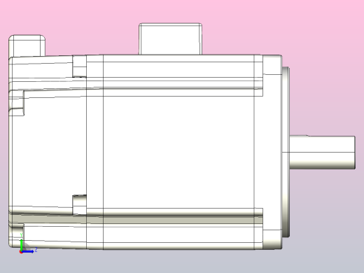 台达伺服电机-不带刹车ecma-cx0804e7_asm左视缩略图