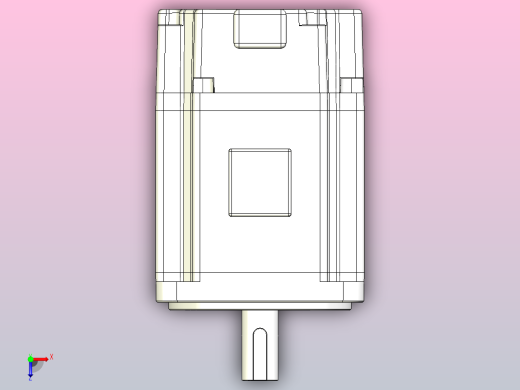 台达伺服电机-不带刹车ecma-cx0804e7_asm俯视缩略图