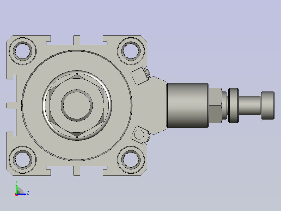气缸SDA32x50SB(0)+(CS1-G-2)左视图