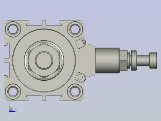 气缸SDA32x50SB(0)+(CS1-G-2)左视缩略图