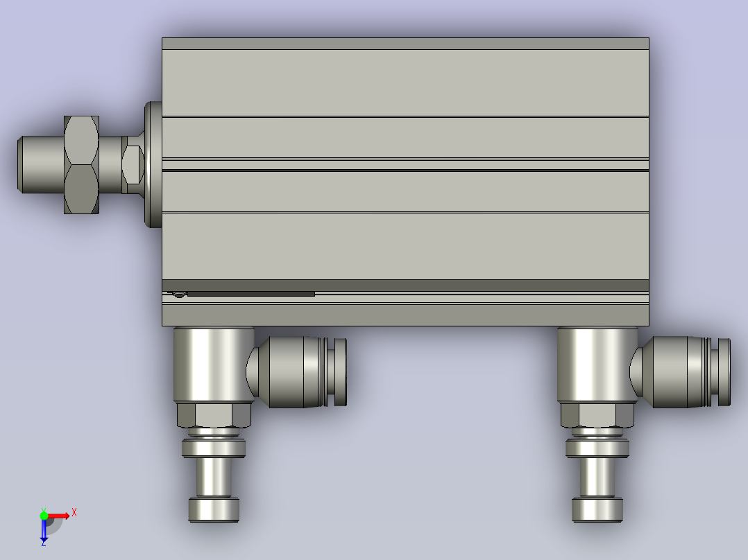气缸SDA32x50SB(0)+(CS1-G-2)俯视图
