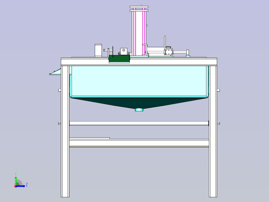 清洁机三维模型左视图