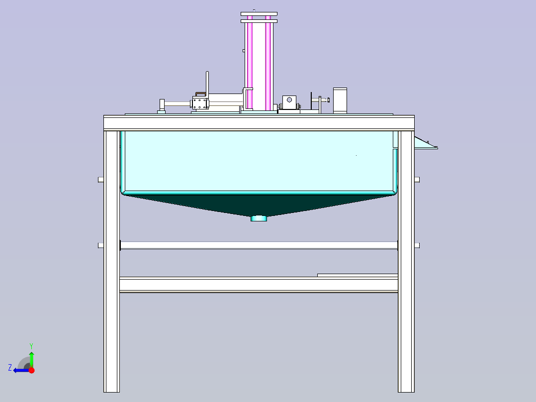 清洁机三维模型右视图