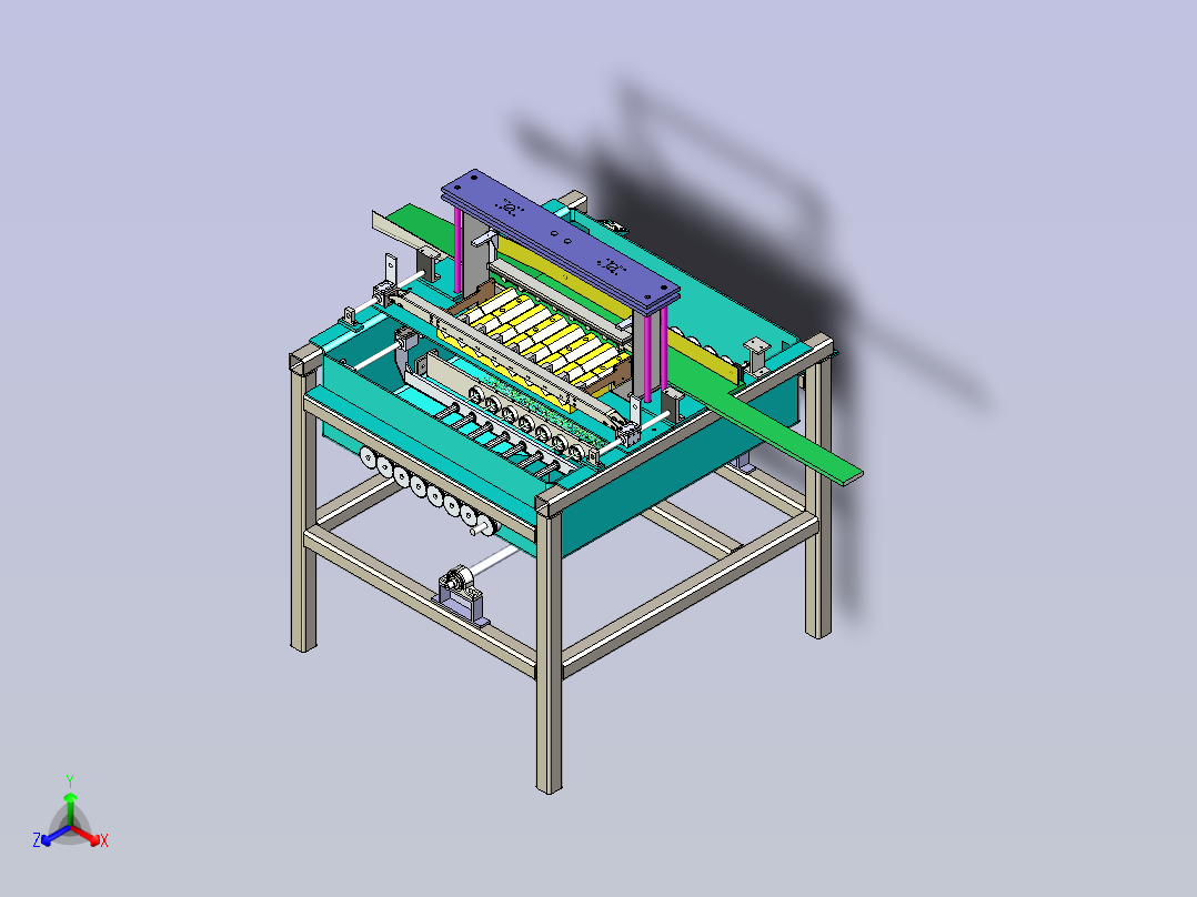 清洁机三维模型正等轴测图
