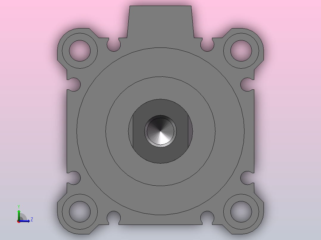 气缸CDQ2B50-50DZ(0_0_0)左视图
