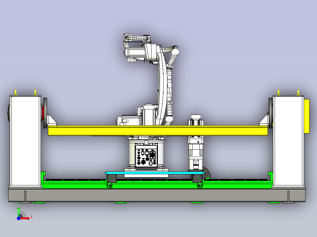 机器人自动化焊接设计前视图