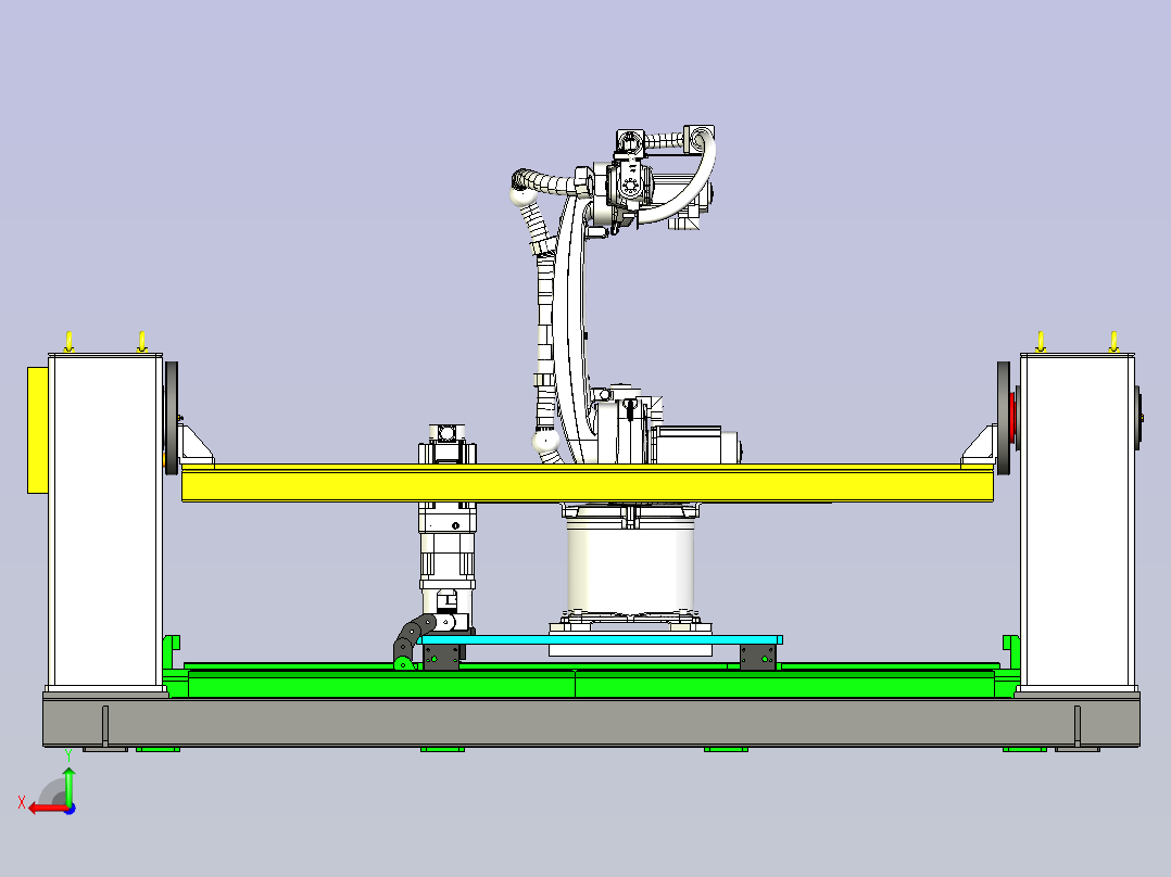 机器人自动化焊接设计后视图
