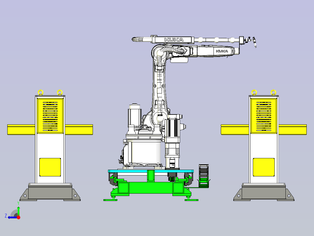 机器人自动化焊接设计右视图