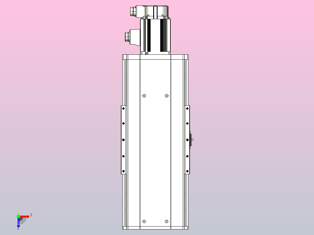 日规模组半封闭丝杆TPA-HNR-220D-3210C-L100-M-C-P1K-N3俯视图