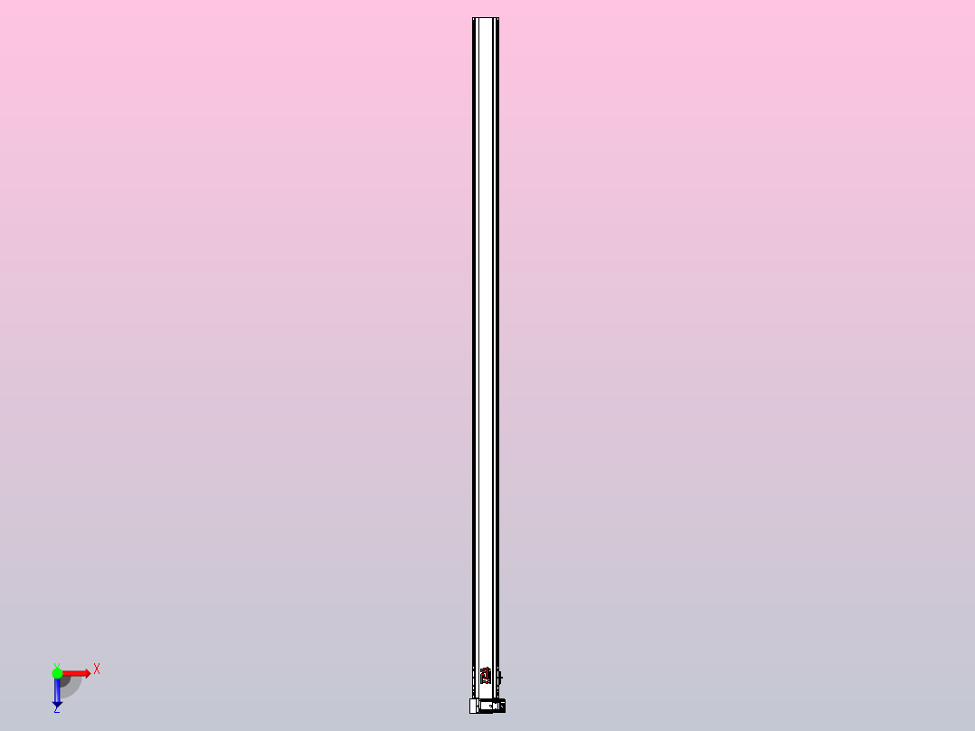 皮带直线轴半封闭可选导轨TPA-HNB-120D-110-L2800-LU-C-P40-N3俯视图