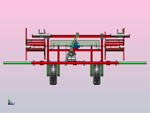 滴灌带回收机（SW+CAD）左视缩略图