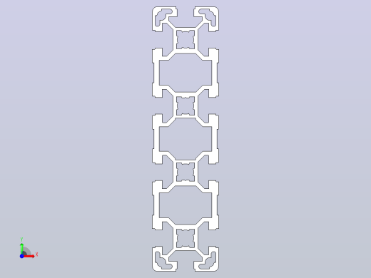 博世力士乐整个40x40铝型材系列前视缩略图