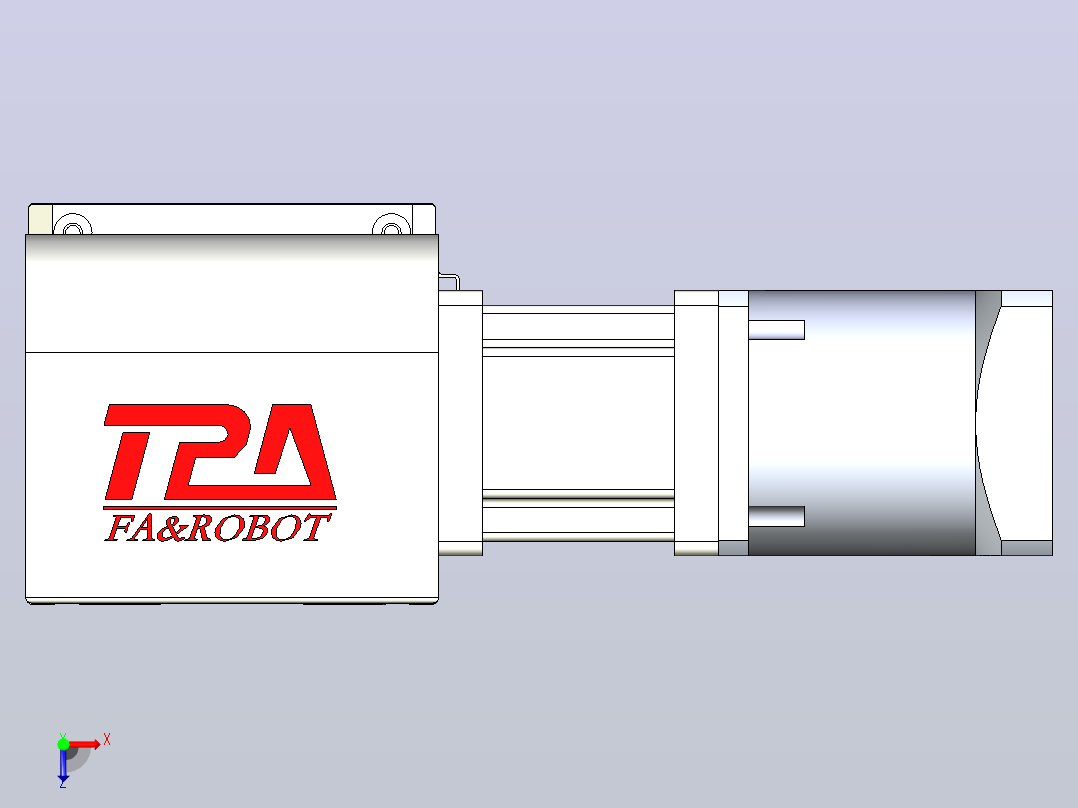 带式直线轴半闭式TPA-ONB-140-256-L3250-DR-J90-N3俯视图