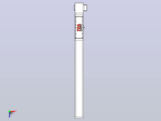 伺服电机集成皮带传动直线执行器TPA-OCB-120-224-L950-LP-P75-N3俯视缩略图