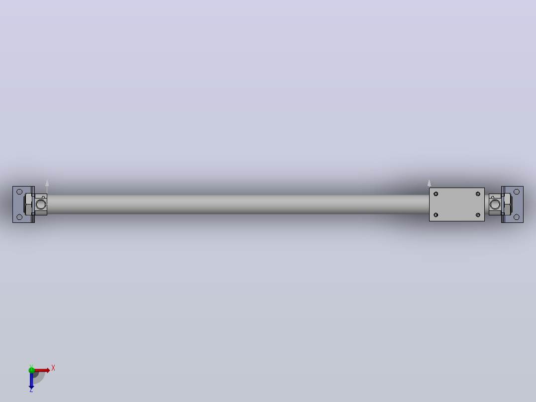气缸RMS20X450LB俯视图