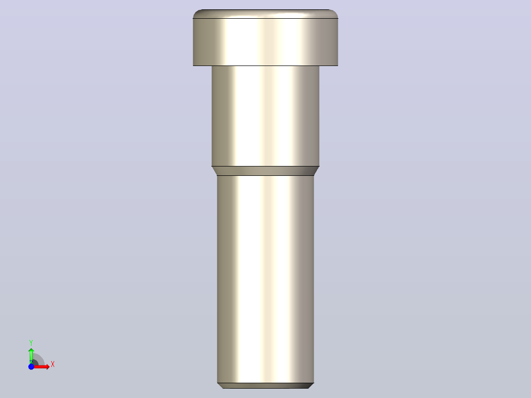 内六角薄头螺钉-具有所有配置的Solidwork零件前视图