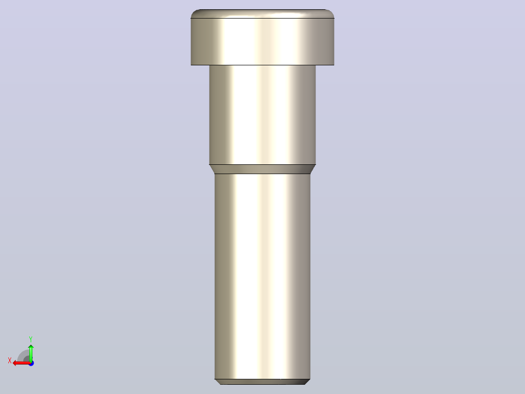 内六角薄头螺钉-具有所有配置的Solidwork零件后视图