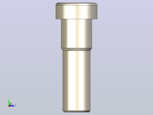 内六角薄头螺钉-具有所有配置的Solidwork零件左视缩略图