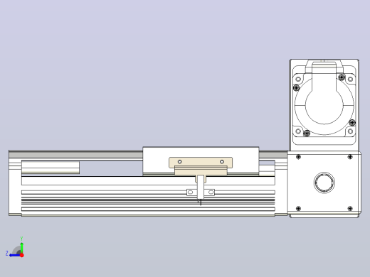 皮带直线轴半封闭可选导轨TPA-HNB-105D-90-L50-RU-C-P20-N3右视缩略图
