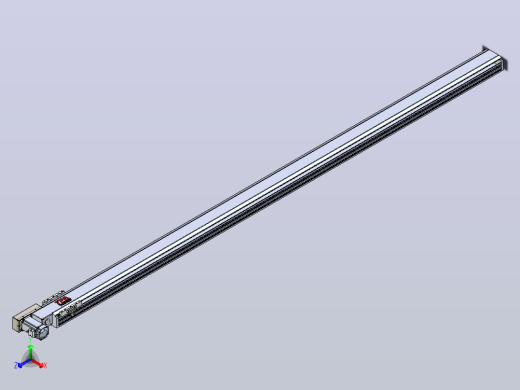 皮带直线轴半封闭可选导轨TPA-HNB-120D-110-L2600-ML-C-P40-N3正等轴测缩略图