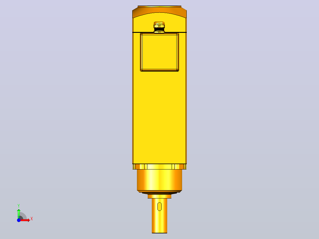 5360C-SF30X68开槽主轴系列手动换刀电主轴[SFM5360C-09-5.5KW-SF]前视图