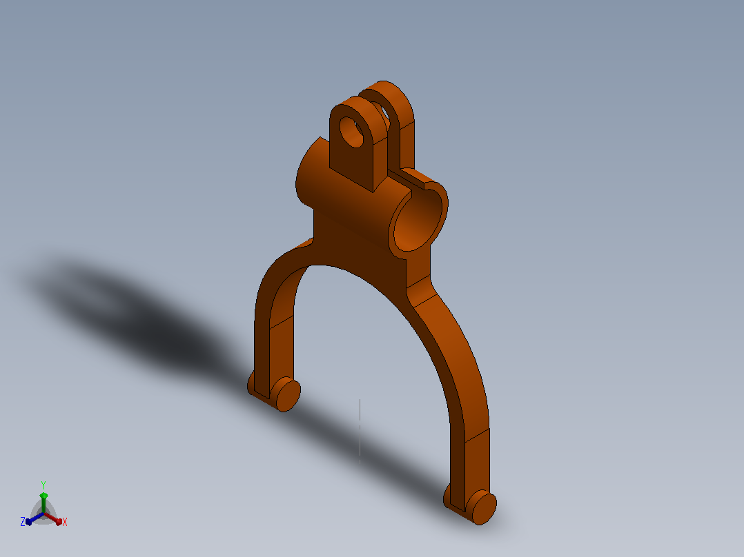 gear-shifter-fork-1.snapshot.2正等轴测图