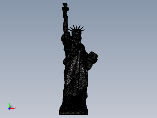 自由女神.stl前视缩略图