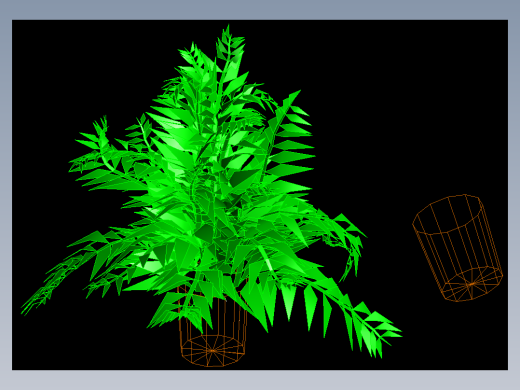 室内家具及植物三维模型四-HH011