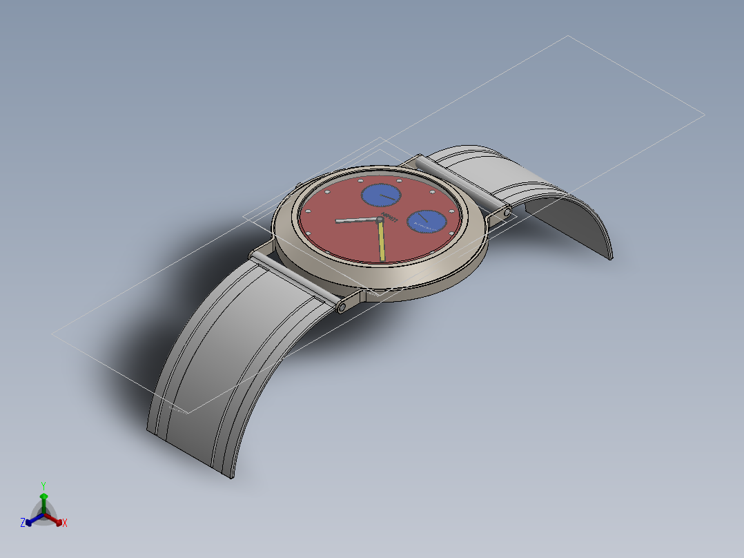 solidworks创意手表设计正等轴测图