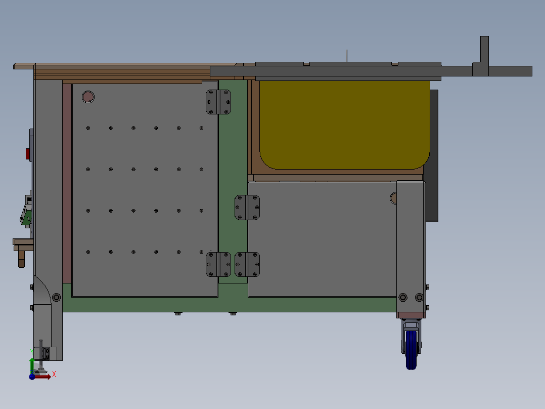 机柜模型前视图