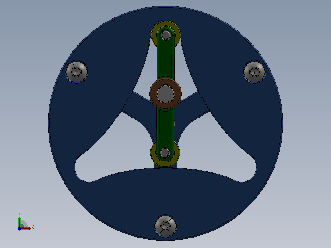 三角滑槽旋转机构
