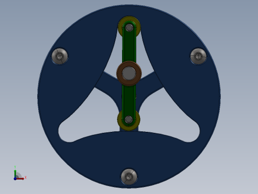 三角滑槽旋转机构