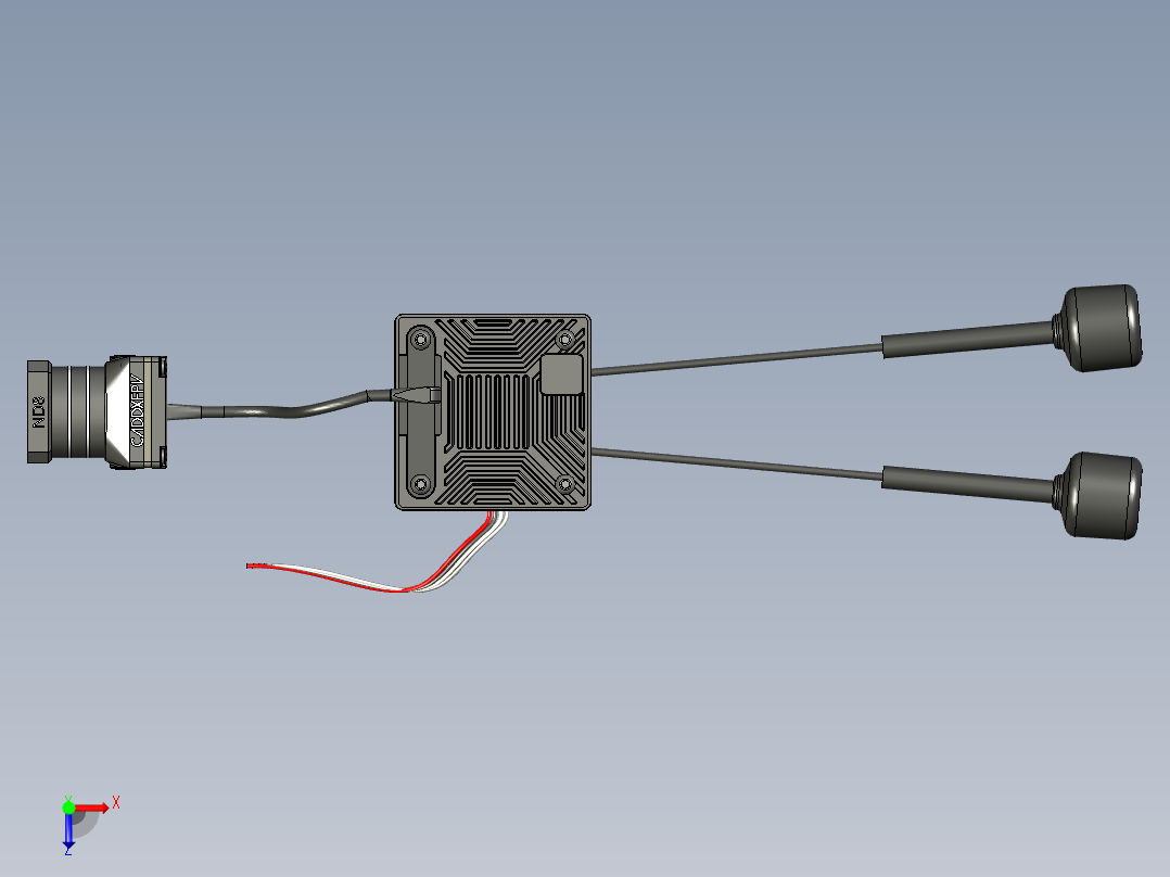 Walksnail阿凡达Avatar月光4k FPV拍摄套装Moonlight_4K俯视图