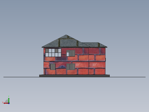 别墅模型图后视缩略图