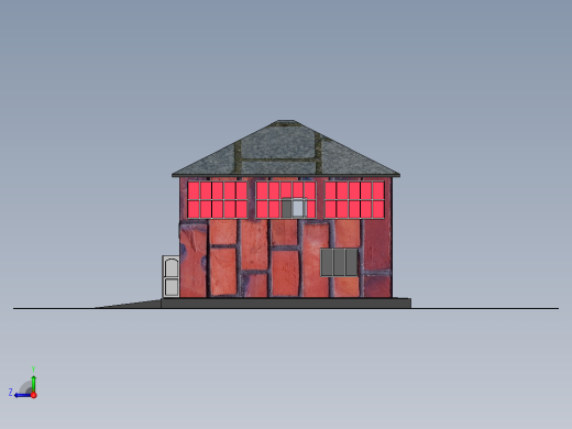 别墅模型图右视缩略图