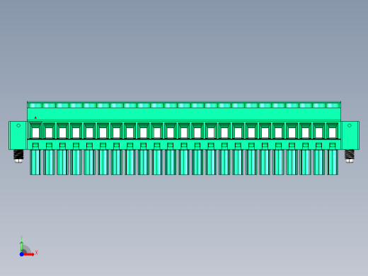 DEGSON 15EDG（公头） 3.5mm 螺钉锁紧，插拔式接线端子 FullPack-15EDGKBM-3.5-23P-14-00AH前视缩略图