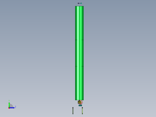 新型振动风力发电机左视缩略图