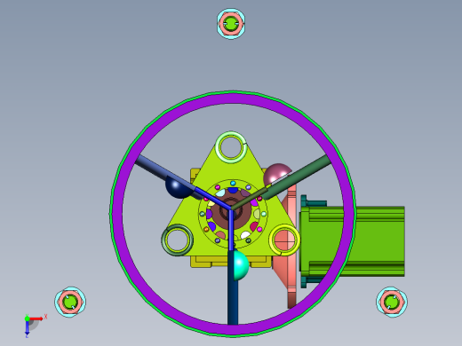 新型振动风力发电机俯视缩略图