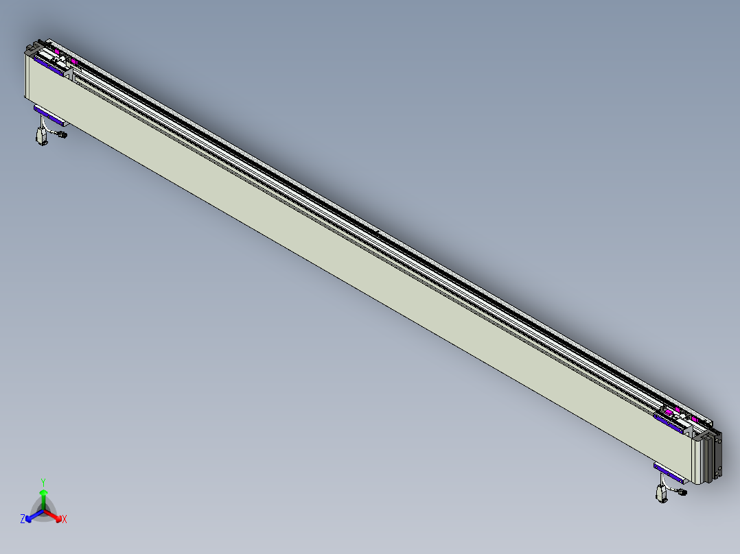 威洛博VL系列直线电机模组-2VL14S1-S2150主视图