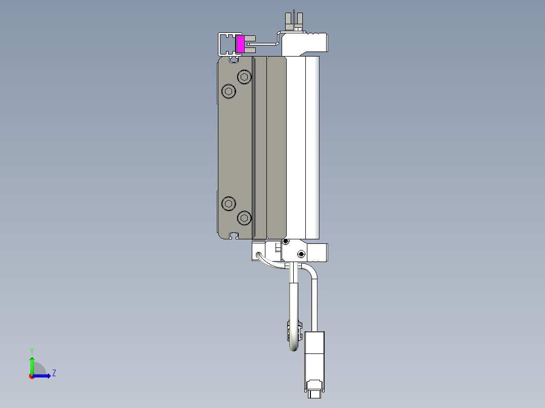 威洛博VL系列直线电机模组-2VL14S1-S2150左视图