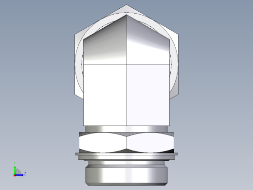 卡套式工业通用硬管接头EO_Adjustable_Locknut_elbow_WEE38SRCF左视缩略图