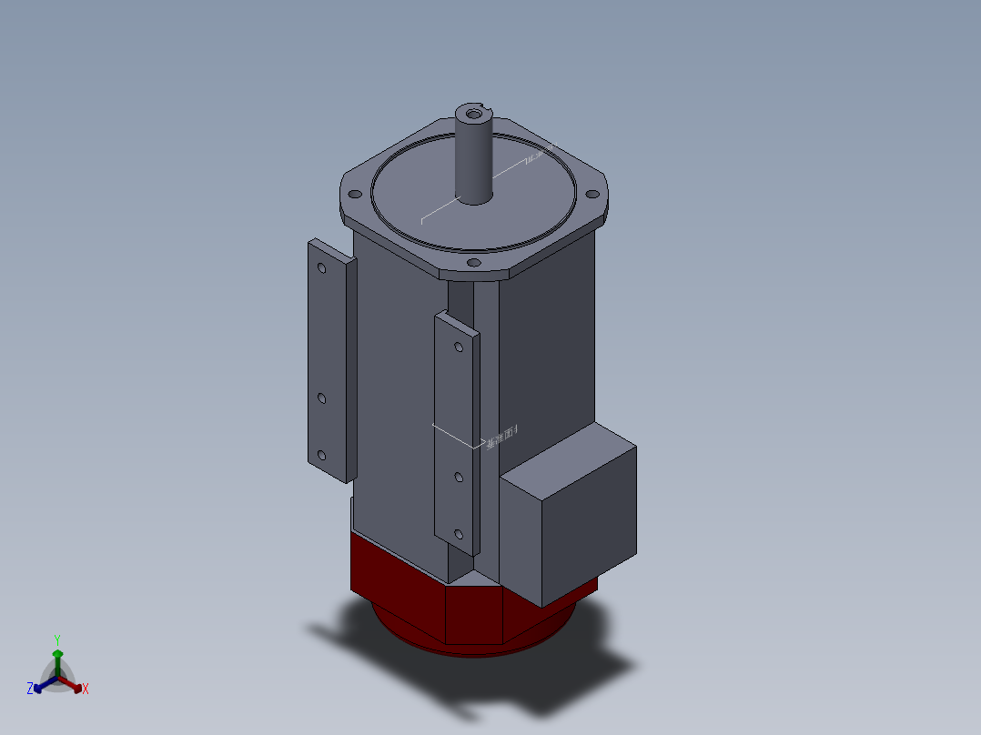 SFC 伺服电机803957==15正等轴测图