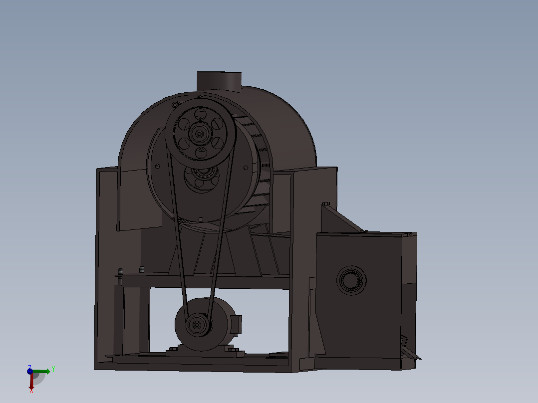 农作物清洗去皮机设计 三维 CAD图纸 和 说明书