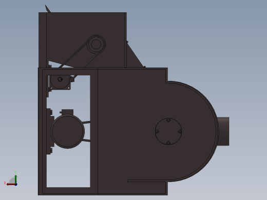 农作物清洗去皮机设计 三维 CAD图纸 和 说明书后视缩略图