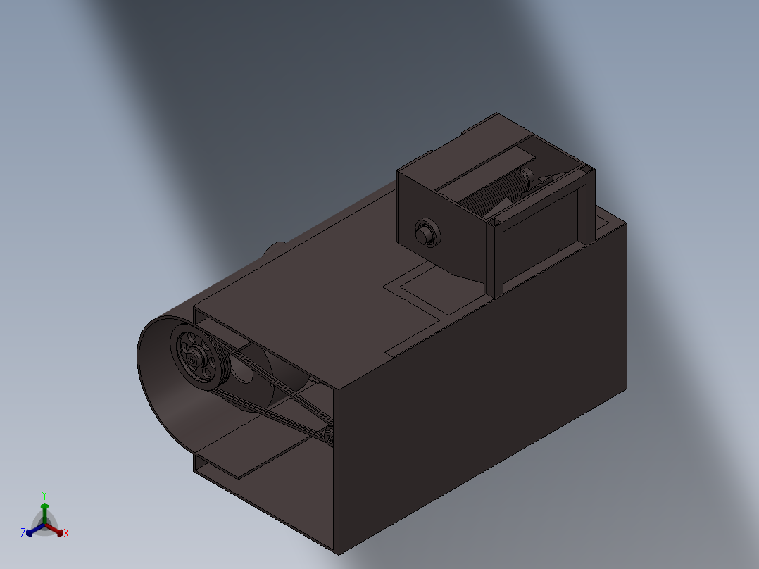 农作物清洗去皮机设计 三维 CAD图纸 和 说明书正等轴测图