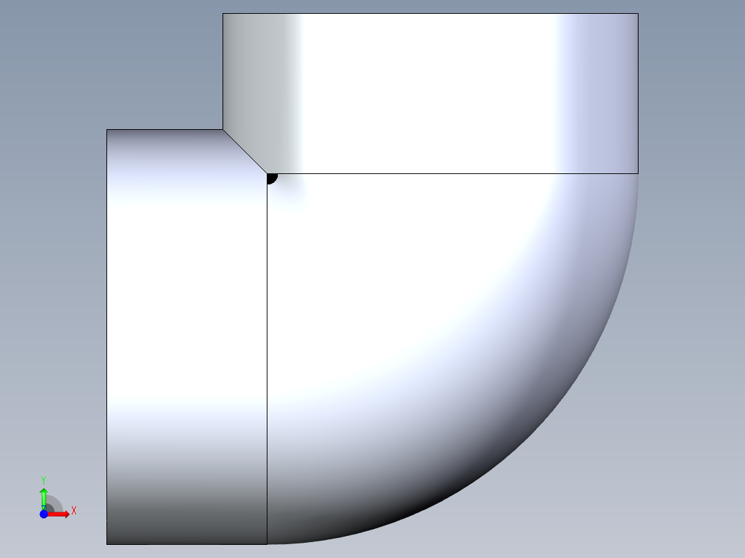 CPVC管件07-Sch80_90Elbow_FPTxFPT_9808-040_4in前视图