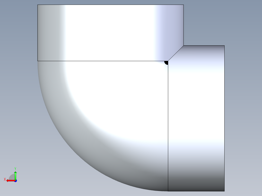 CPVC管件07-Sch80_90Elbow_FPTxFPT_9808-040_4in后视图