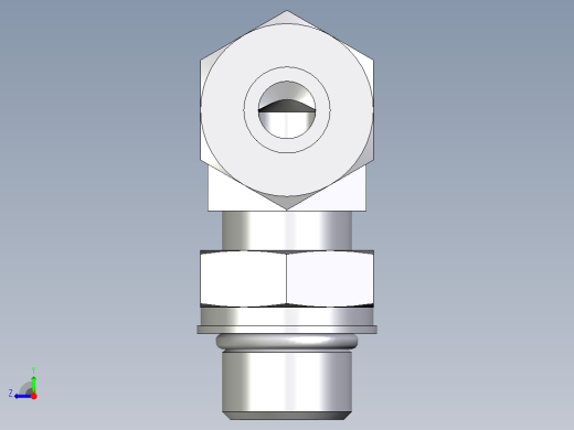 卡套式工业通用硬管接头EO_Adjustable_Locknut_elbow_WEE12SMORCF右视缩略图