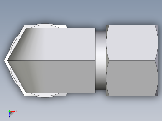 卡套式工业通用硬管接头EO_Adjustable_Locknut_elbow_WEE12SMORCF俯视缩略图